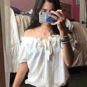 LOFT Off-the-shoulder shirt